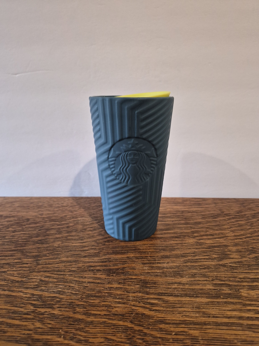 Starbucks Geometric Blue Ceramic Tumbler (12 oz)